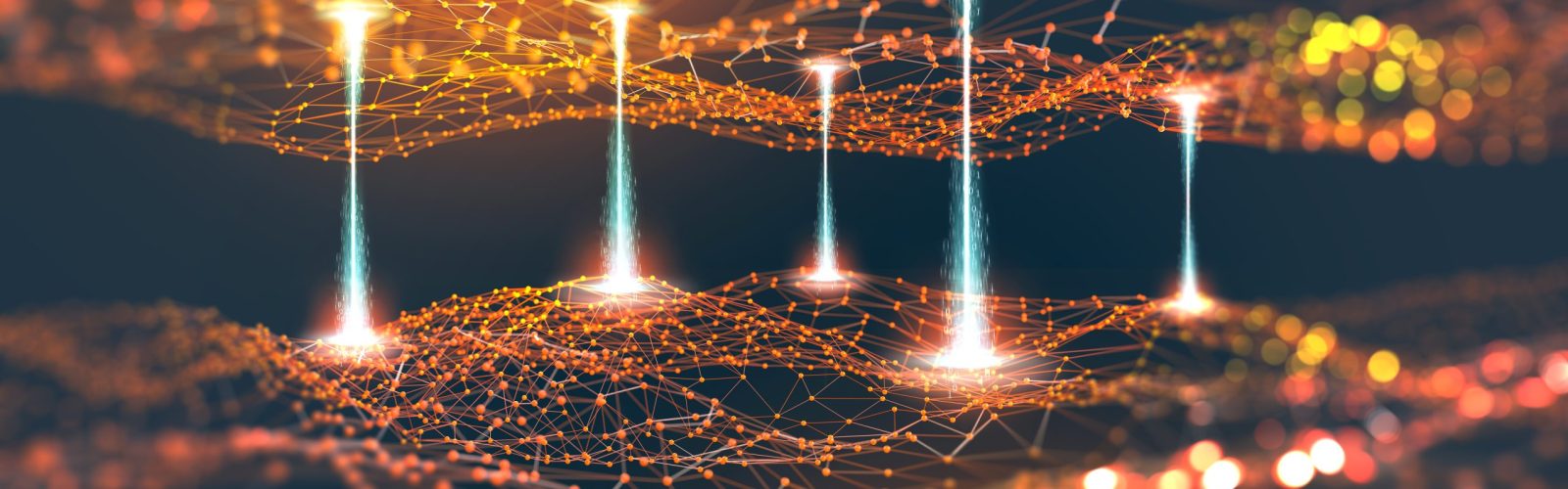 abstract, futuristic image of seismic activity